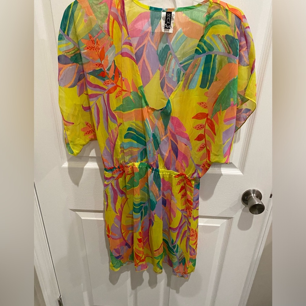 Vibrant Multicolor Sheer Dress